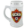 Керамическая кружка для пива с логотипом ЦСКА